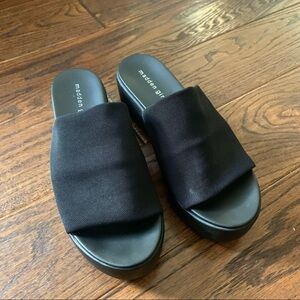 Madden Girl black platform sandal